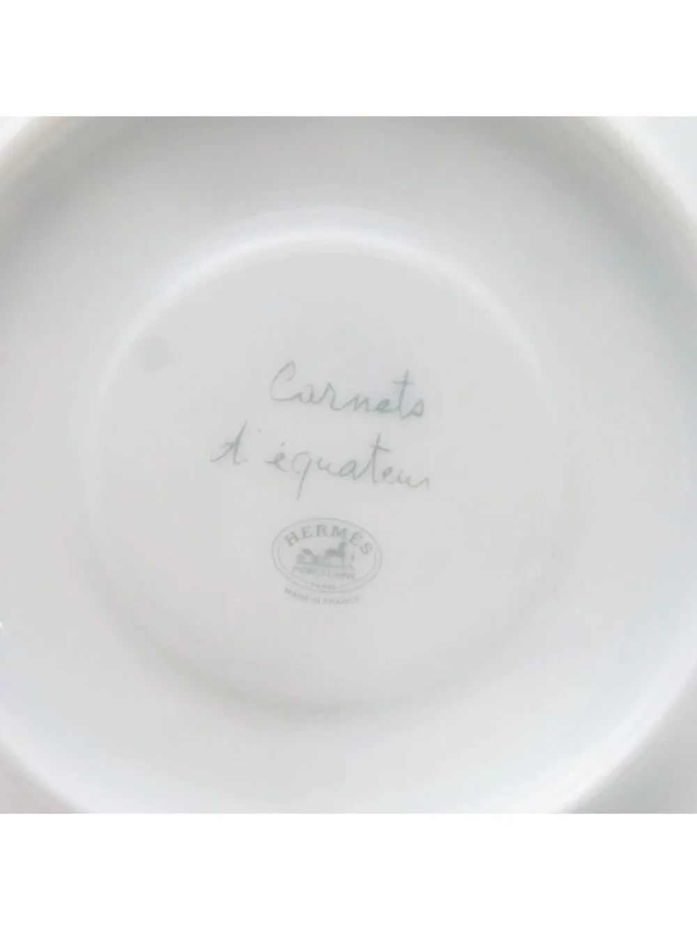 Hermes Carnets d'Equateur Coffee Cup & Saucer